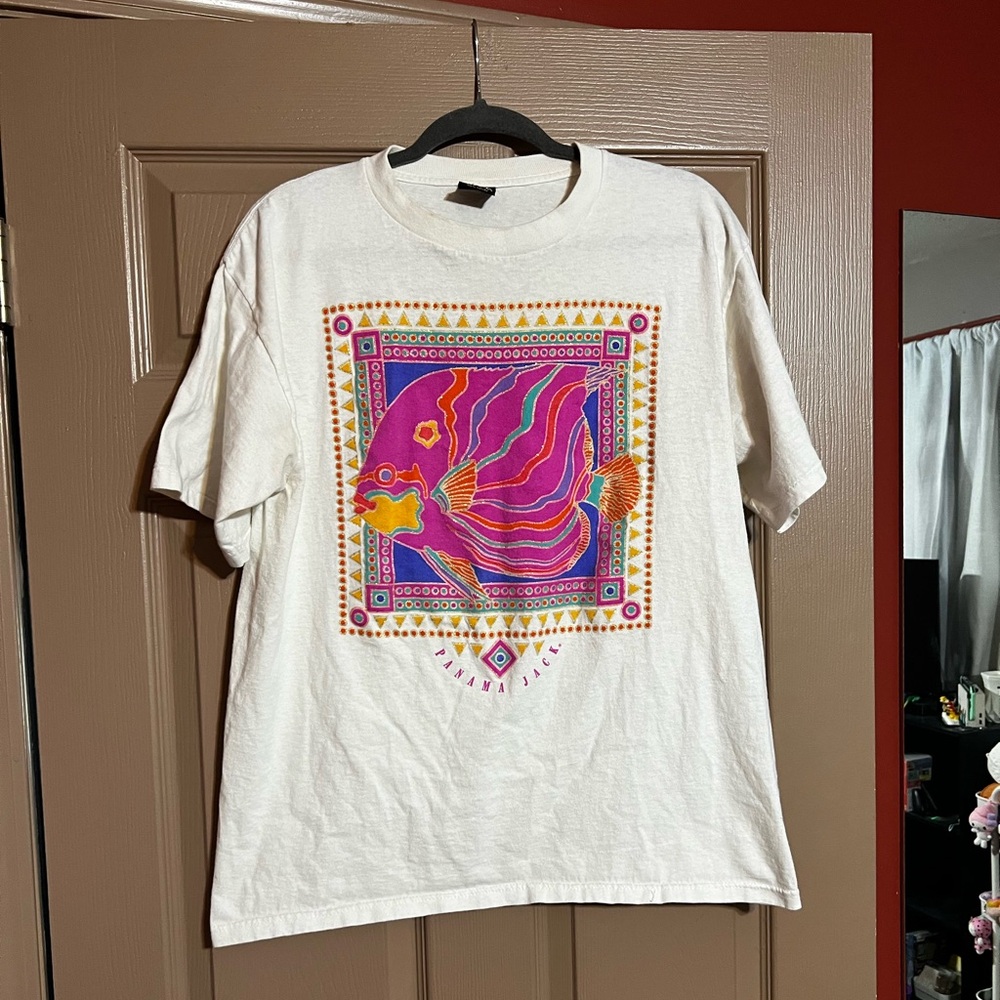 Panama Jack T-Shirt Large Single Stitch Cotton